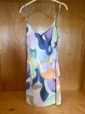 United in motion Swirl Slip Camisole Dress — Multi-Color